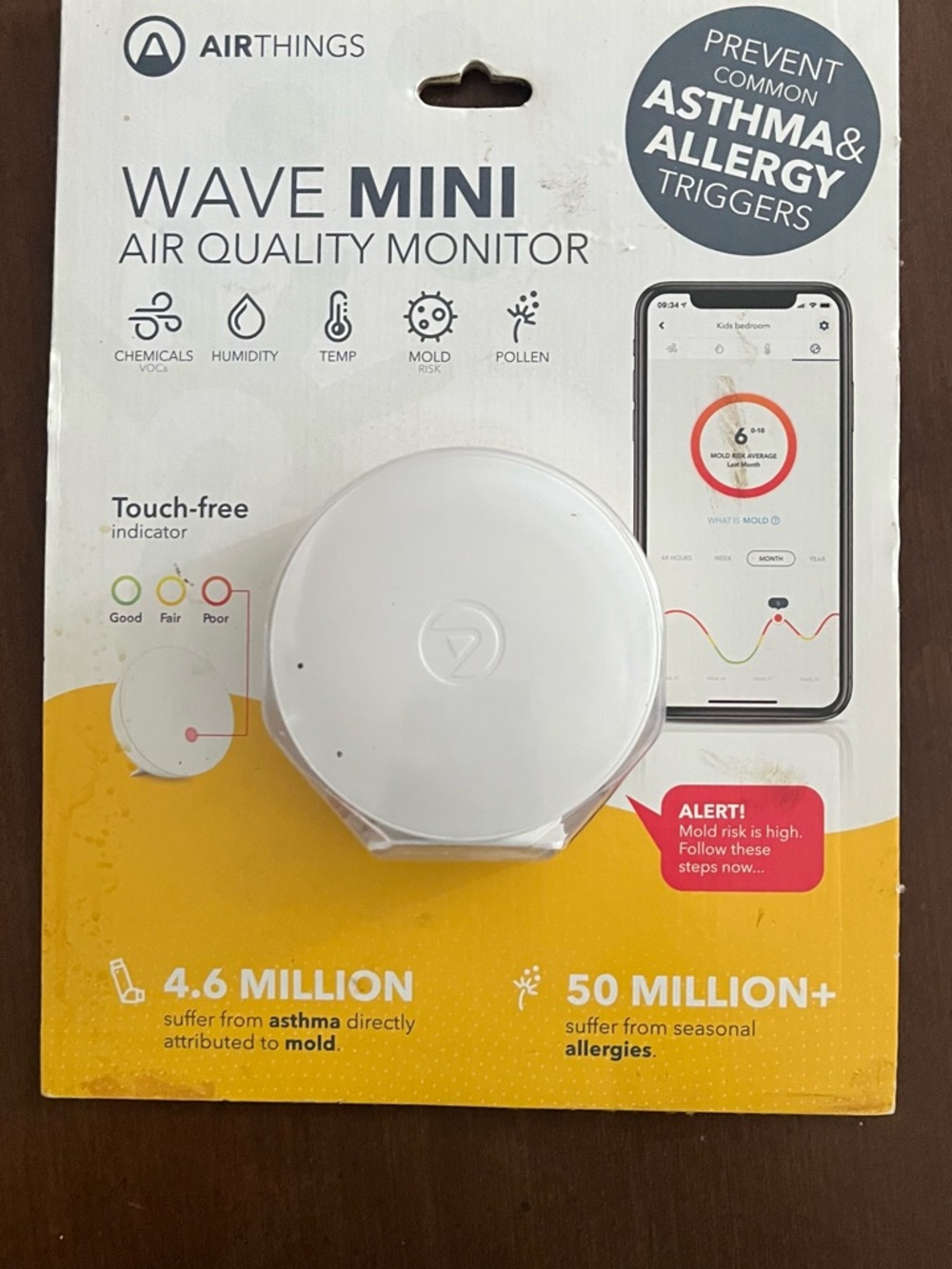 Wave Mini Air Quality Monitor - White